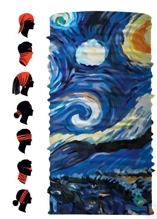 Многофункциональная бандана с печатью Tubo на заказ фото на сайте Print Logo.