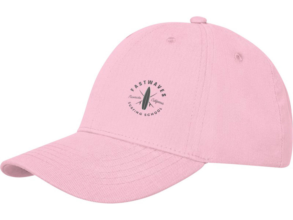 Бейсболка Davis, 6 панелей, light pink
