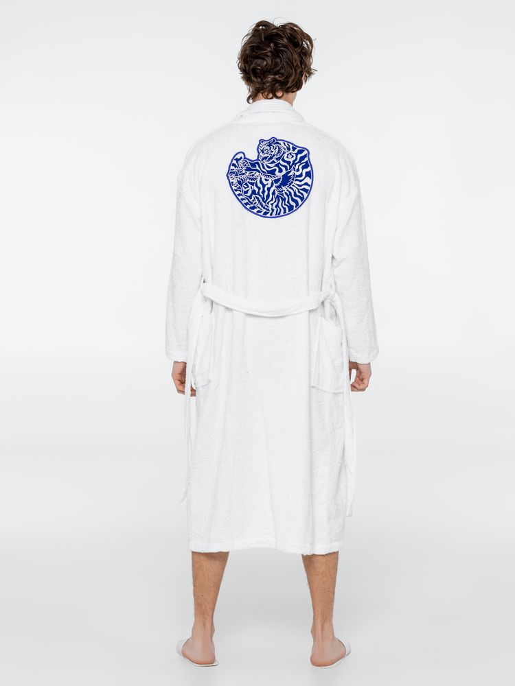 Халат унисекс «Тигр», белый, размер S/M