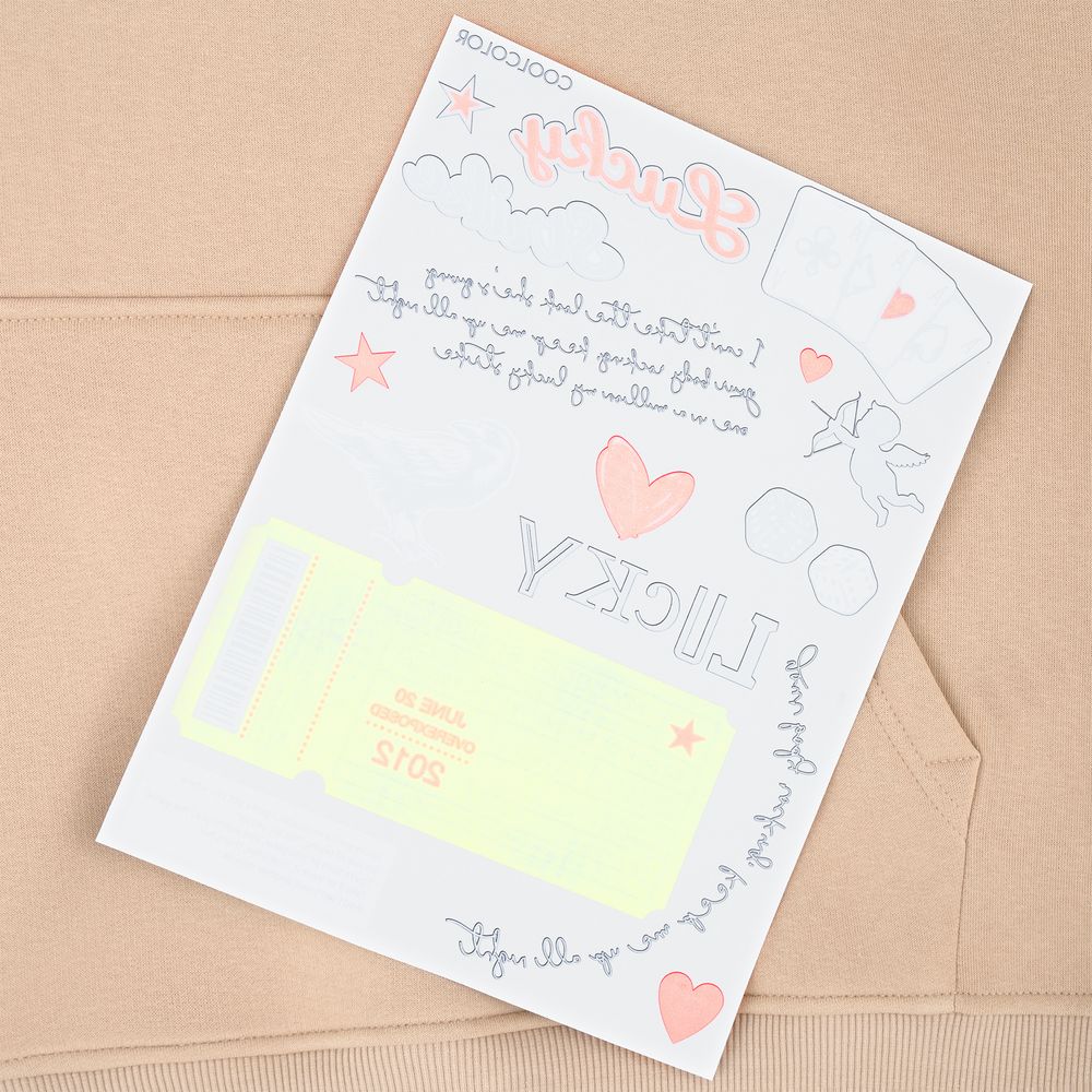 Худи оверсайз с термонаклейками Lucky Strike — пример нанесения логотипа (CoolColor) | Print Logo