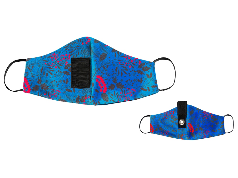 Гигиеническая маска для лица многоразовая с люверсом, для сублимации в крое с логотипом  | Print Logo