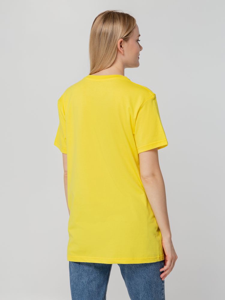 Футболка унисекс T-bolka 140, желтая, размер XL