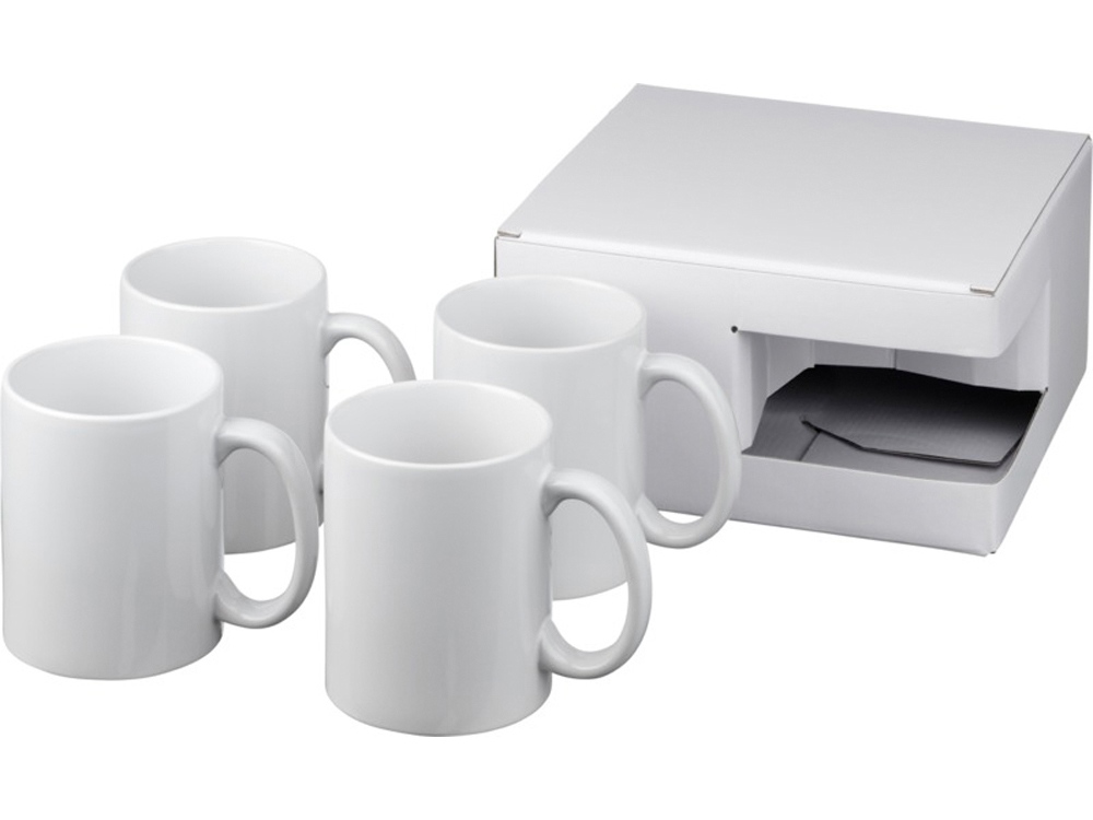 Набор из 4 керамических кружек с логотипом  | Print Logo