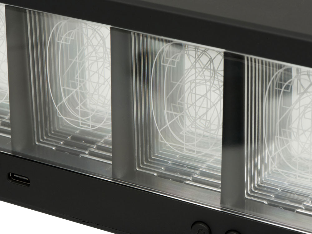 Часы с беспроводной зарядкой Cyber, 10 Вт (Р)