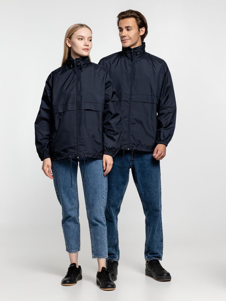 Ветровка из нейлона Surf 210 темно-синяя (navy), размер XL