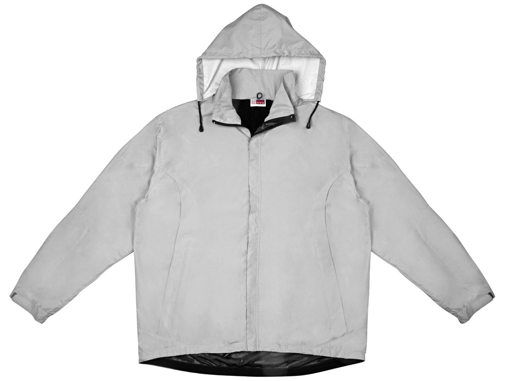 Куртка мужская с капюшоном Wind, серебристый