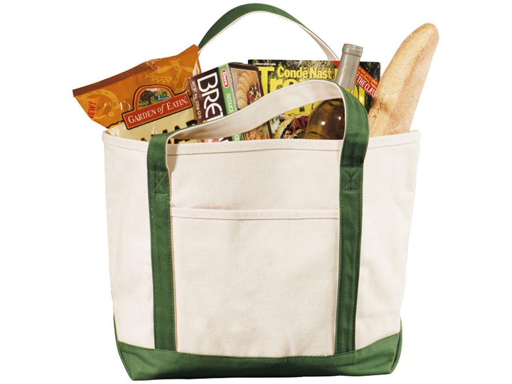 Сумка Premium, натуральный/зеленый