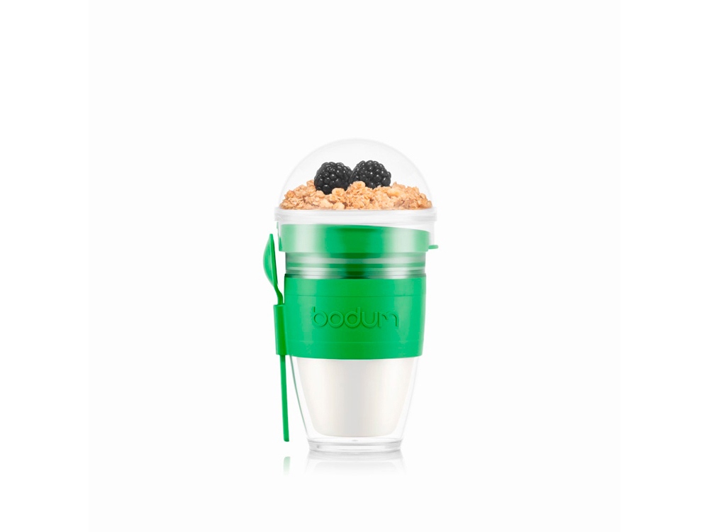 JOYCUP BREAKFAST. Стакан для йогурта 250 мл, зеленый