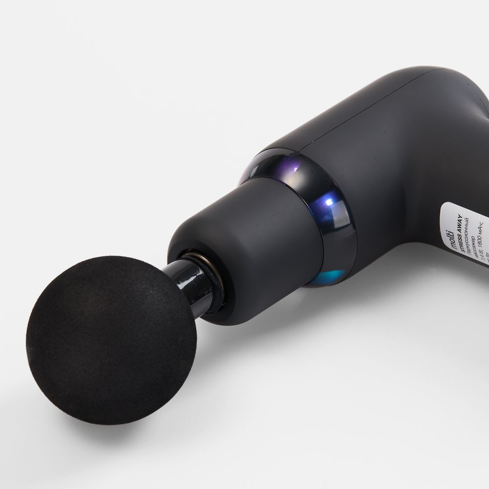 Перкуссионный массажер Stress Away — пример нанесения логотипа (Molti) | Print Logo