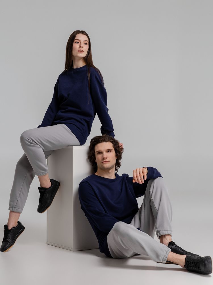 Свитшот унисекс BNC Inspire (Organic), темно-синий, размер M