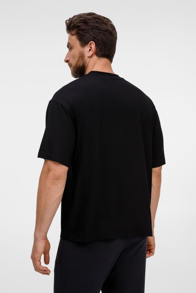 Футболка оверсайз унисекс Lavinia, черная, размер M/L