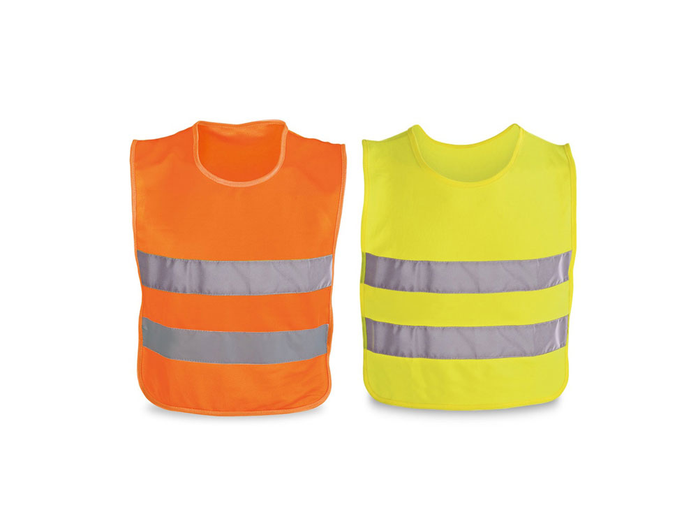 MIKE. Светоотражающий жилет для детей, Желтый