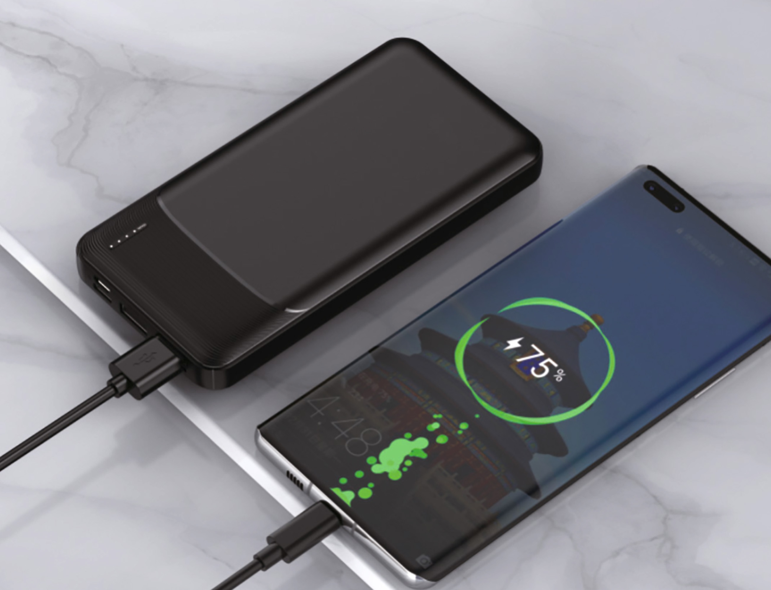 Зарядное устройство "Ten" 10000 mAh, черный