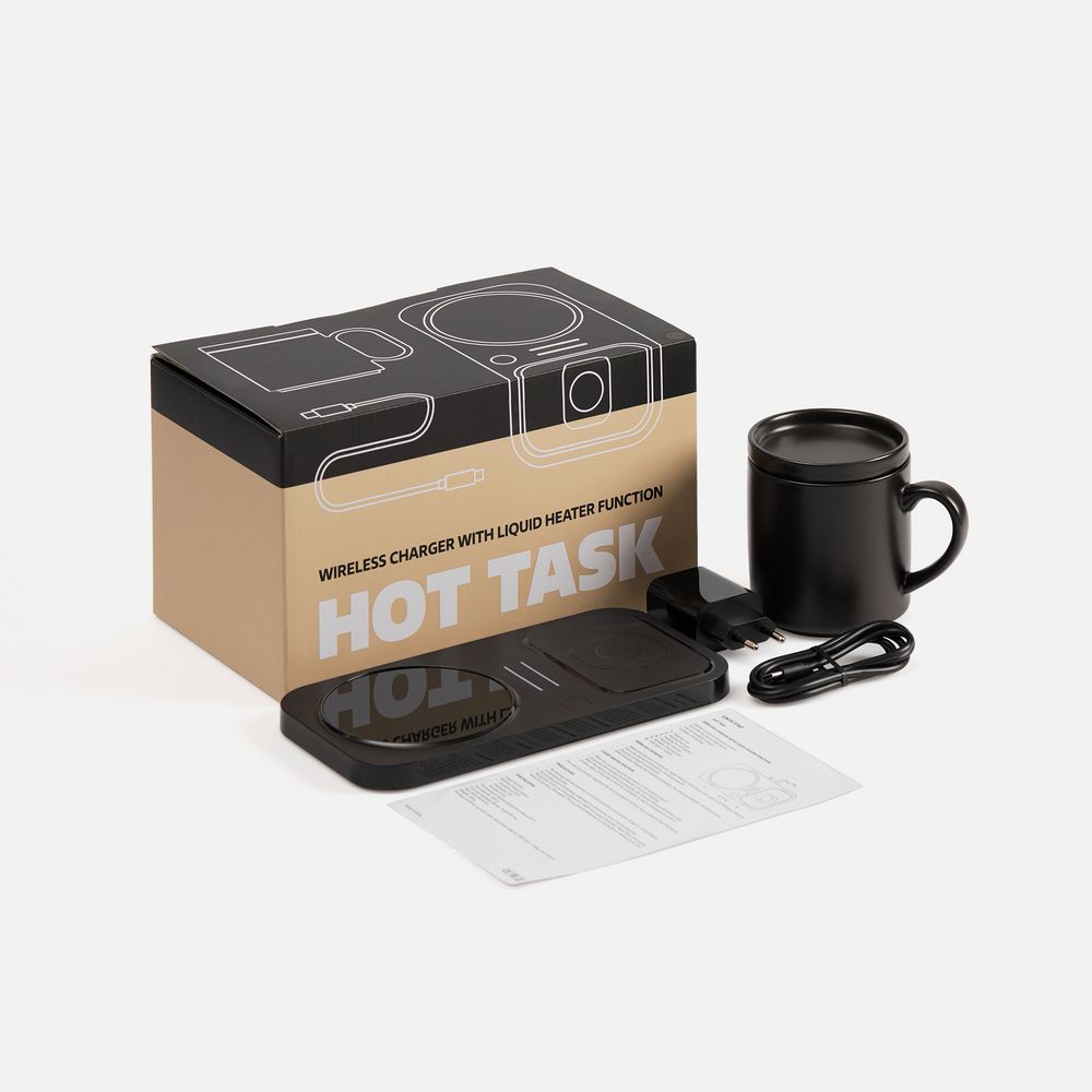 Беспроводное зарядное устройство с подогревом кружки Hot Task
