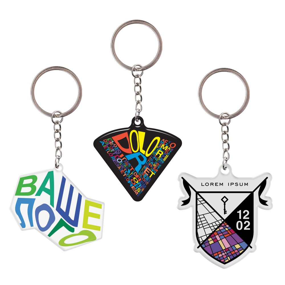 Брелок металлический Chroma на заказ с логотипом сделано в России | Print Logo