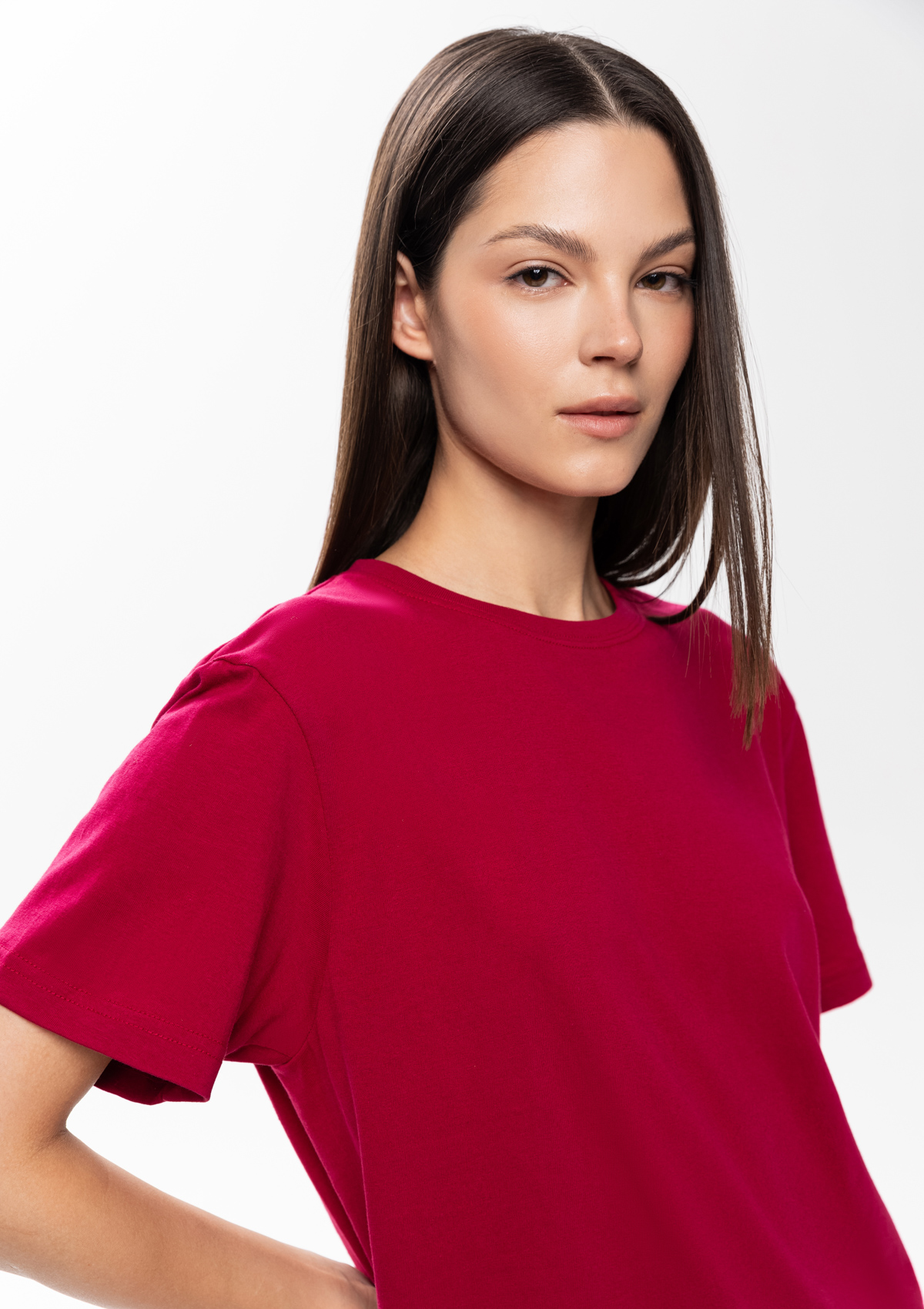 Футболка унисекс без бокового шва STAN хлопок 160, 02, Бордовый,  (66)  (52/XL)