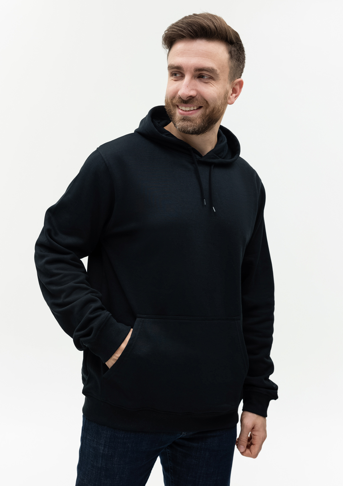 Худи унисекс STAN футер с начёсом 260, 20, Чёрный,  (20)  (44/XS)