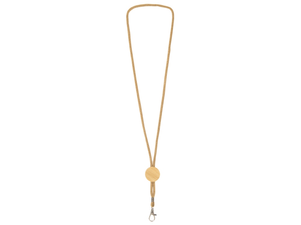 Ланъярд Franklinia из переработанной бумаги и бамбука с логотипом Savio | Print Logo