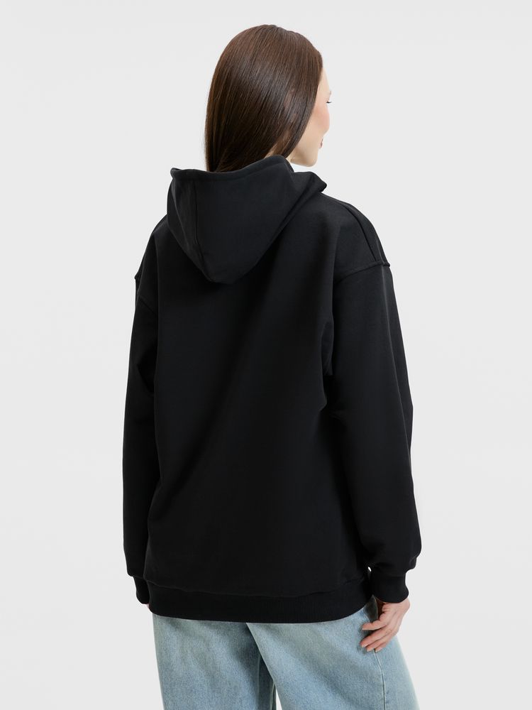 Худи унисекс оверсайз Songo, черное, размер M/L