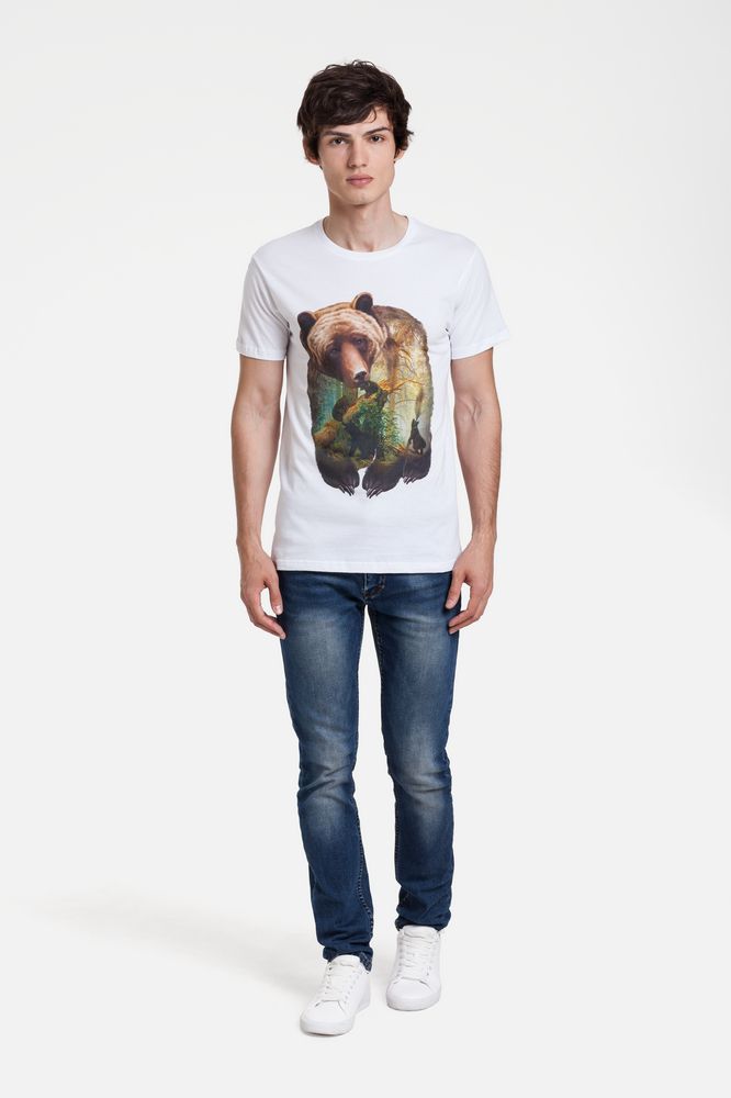 Футболка Bruin — пример нанесения логотипа (Принтэссенция) | Print Logo