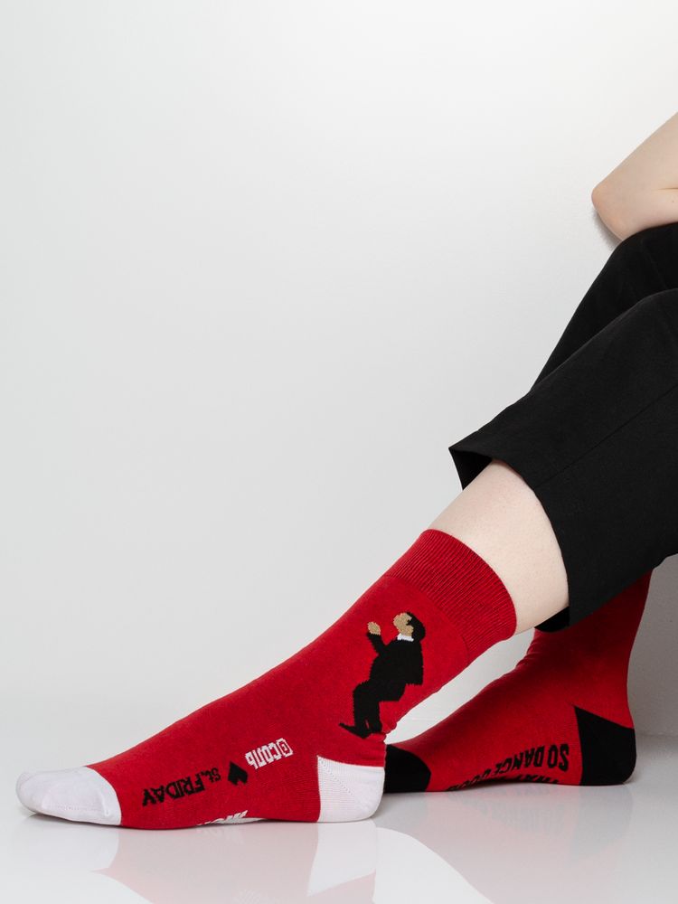 Носки «Го изи-изи» — пример нанесения логотипа (Соль) | Print Logo