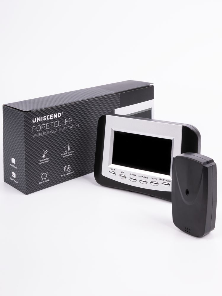 Метеостанция Uniscend Foreteller с внешним датчиком фото на сайте Print Logo.