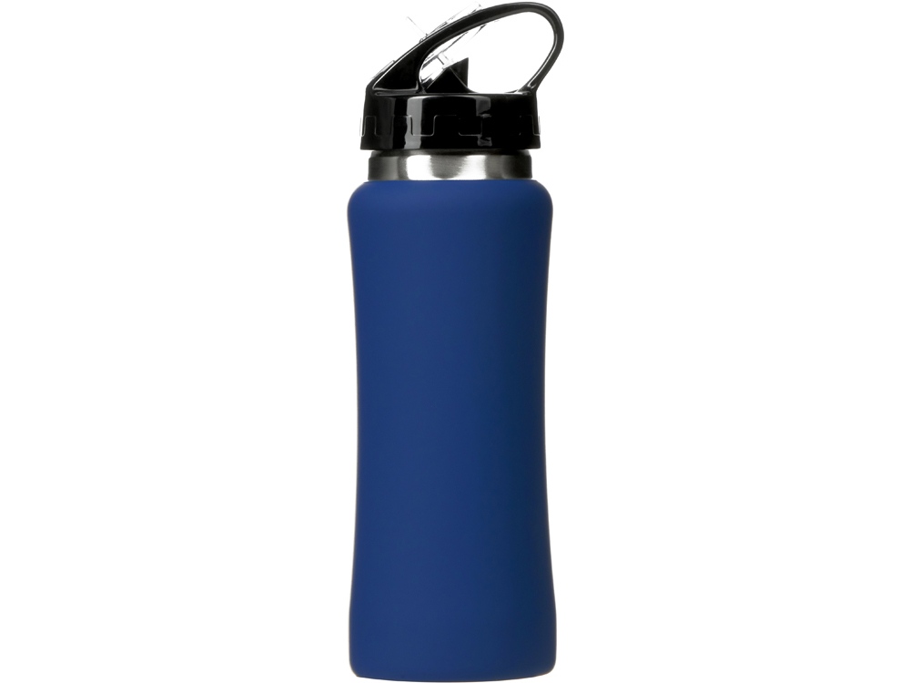 Бутылка для воды Bottle C1, сталь, soft touch, 600 мл, темно-синий (Р)