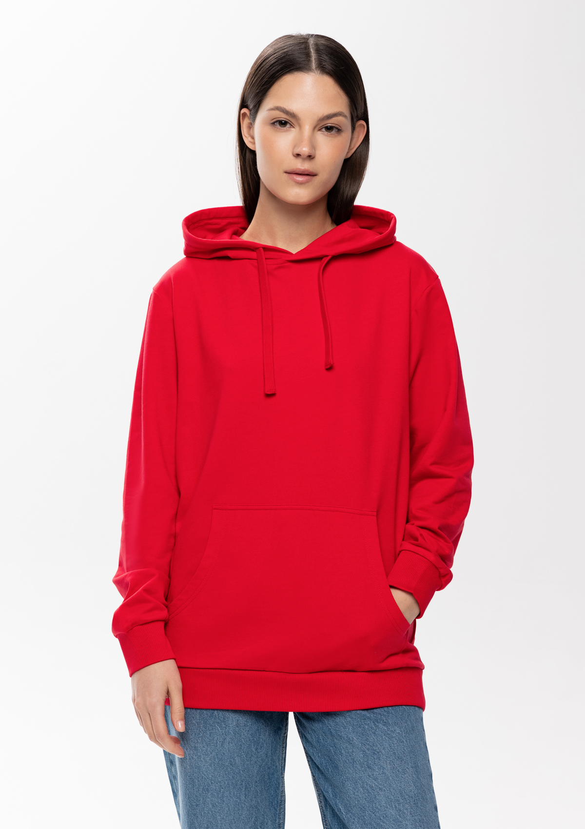 Худи унисекс STAN футер без начёса 260, 23, Красный,  (14)  (54/XXL)