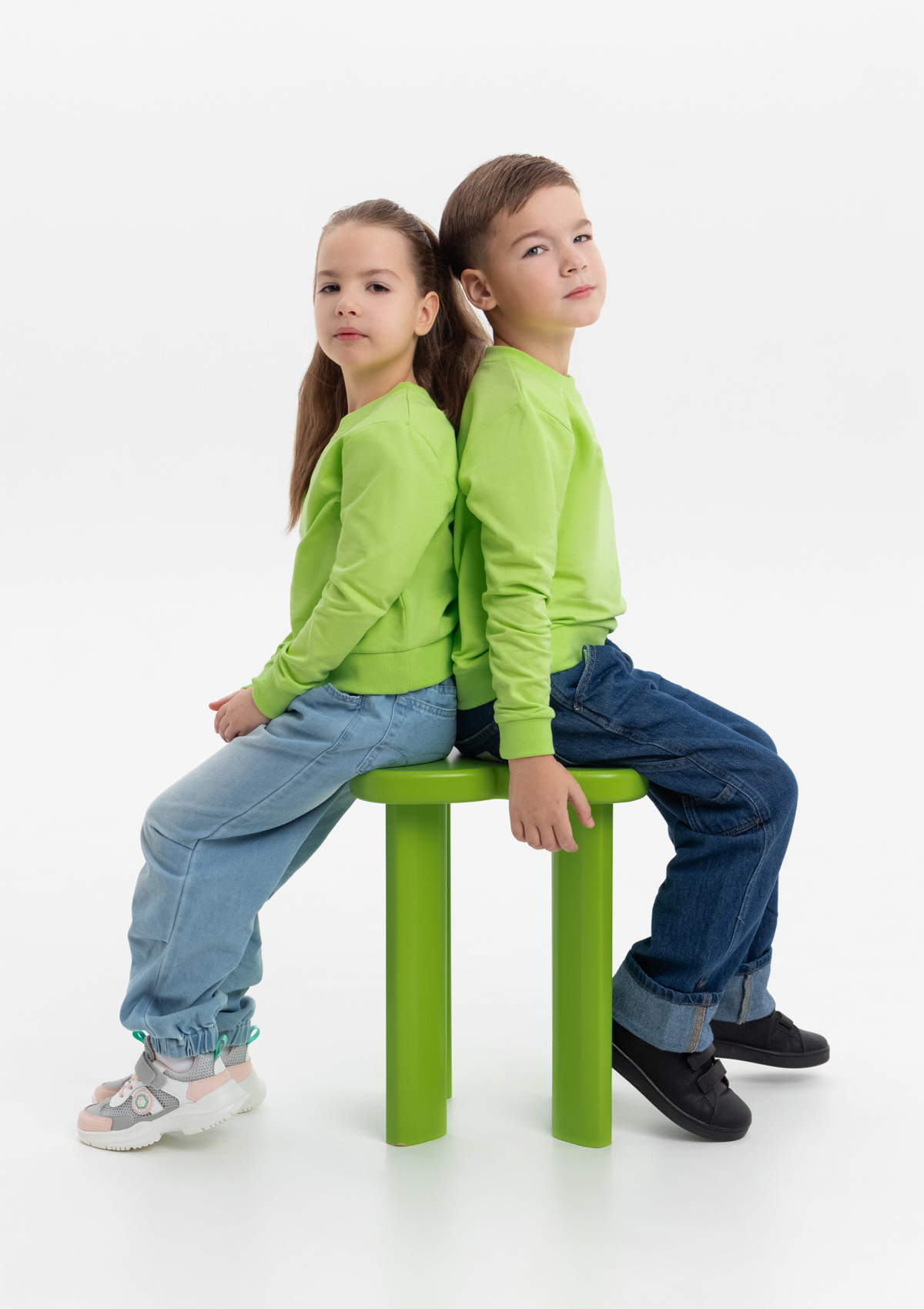 Свитшот детский STAN футер без начёса, 260, 63J, Весенний,  (25)  (14/14 лет)