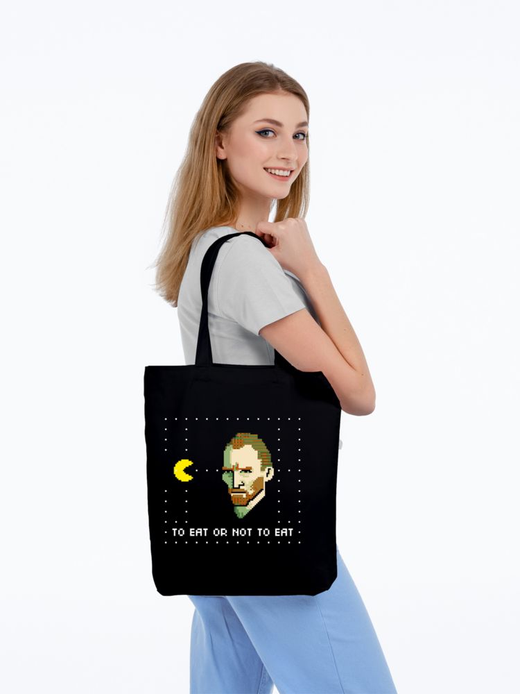 Холщовая сумка «Ван-Пакман» — пример нанесения логотипа (Принтэссенция) | Print Logo