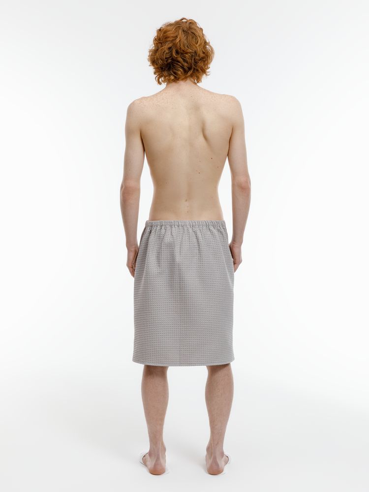 Килт вафельный мужской Onsen, темно-синий