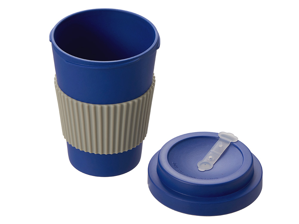 Термокружка Muffin из натуральных волокон, темно-синий