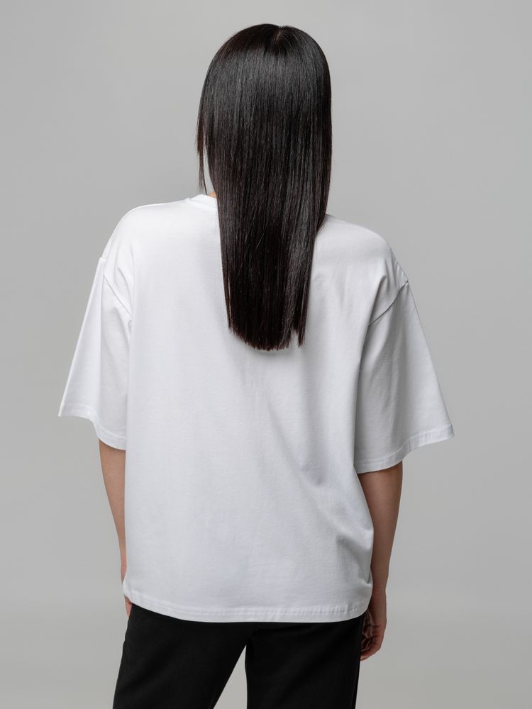 Футболка унисекс оверсайз Street Vibes, молочно-белая, размер M/L