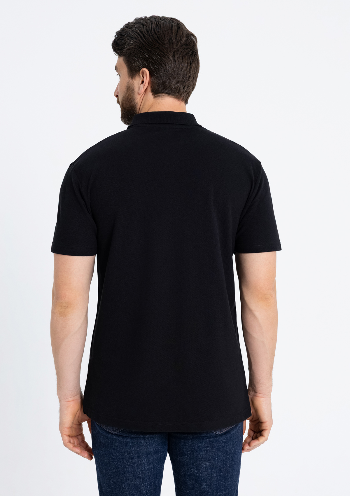 Рубашка поло унисекс STAN хлопок 185, 04U, Чёрный,  (20)  (52/XL)