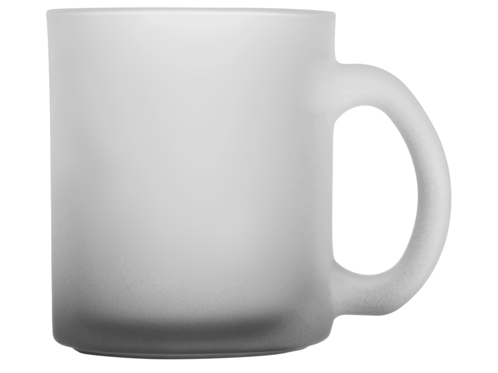 Стеклянная матовая кружка Омбре с градиентом для сублимации, черный