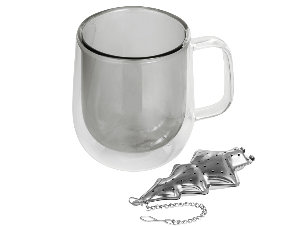 Набор Bergamot: кружка и ситечко для чая с логотипом  | Print Logo