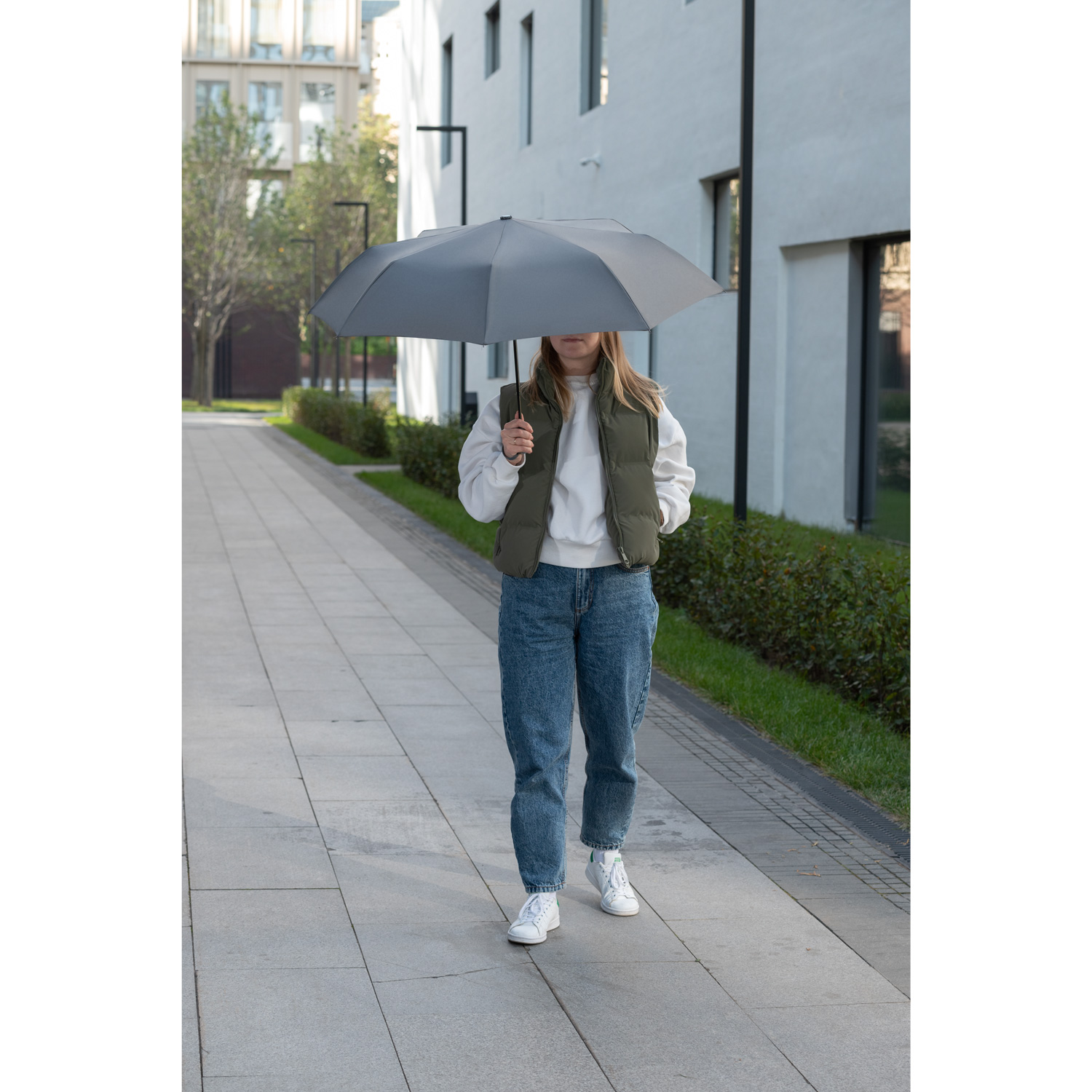 Зонт складной Атланта (Atlanta), серый