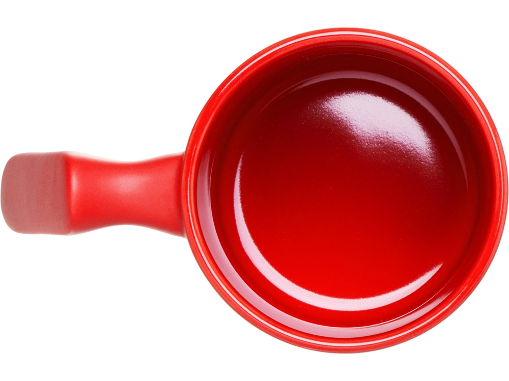 Кружка матовая с прямой ручкой Axio, 360 мл, красный