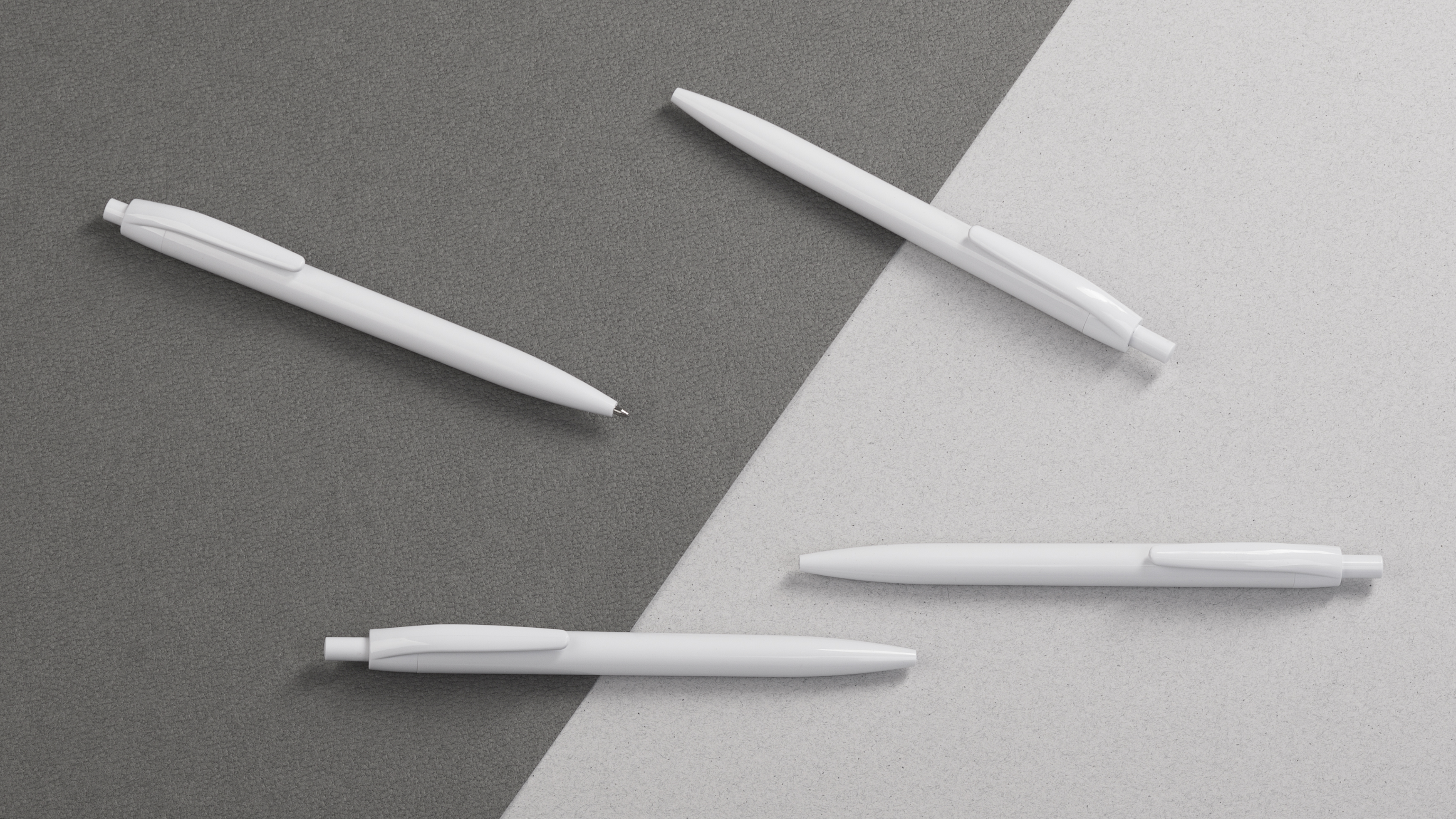 Ручка шариковая "Phil" из антибактериального пластика, черный