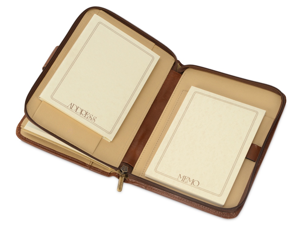 Органайзер Премьер с ежедневником, записной книжкой и блокнотом, Giulio Barсa, коричневый