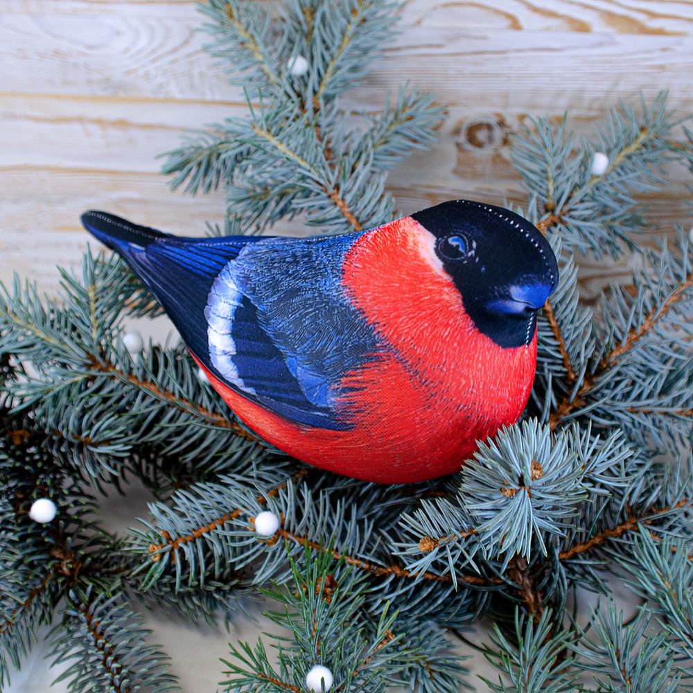 Игрушка-антистресс «Снегирь» с логотипом сделано в России | Print Logo