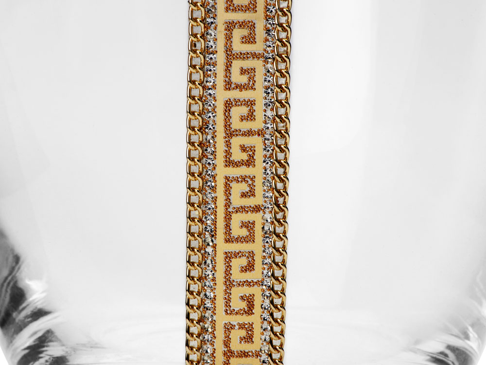 Ваза Сопрано, прозрачный/золотистый