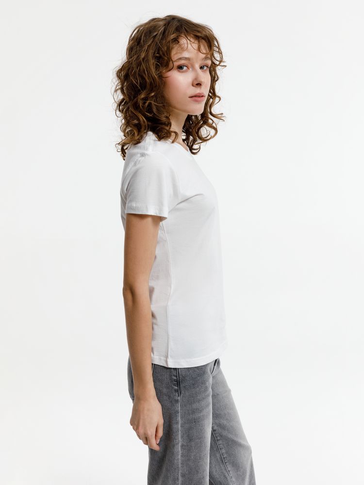 Футболка женская T-bolka Lady, белая (белоснежная), размер 3XL