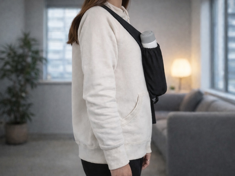 Сумка-слинг Nomad на одно плечо из водостойкого переработанного пластика, черный