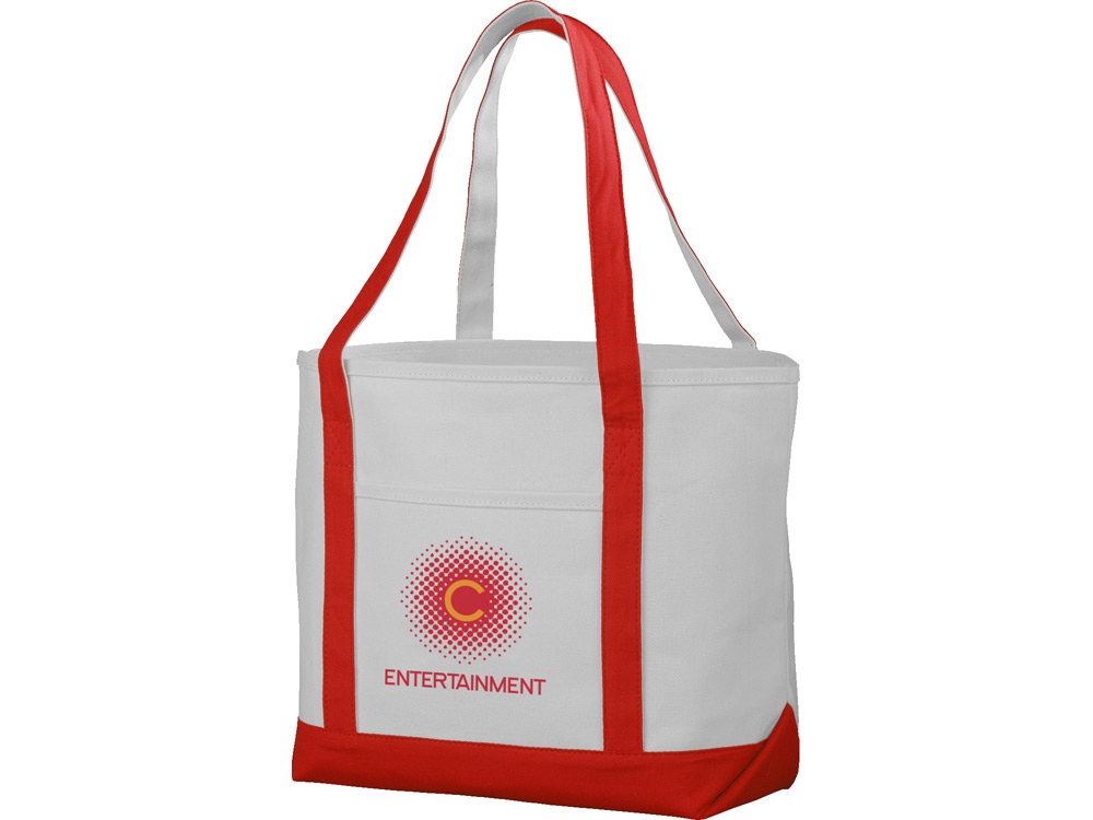 Сумка Premium, натуральный/красный