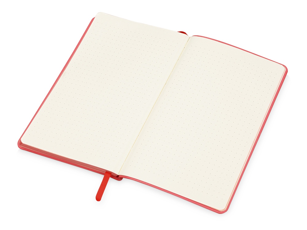 Блокнот Notepeno А5 с тонированными линованными страницами, красный