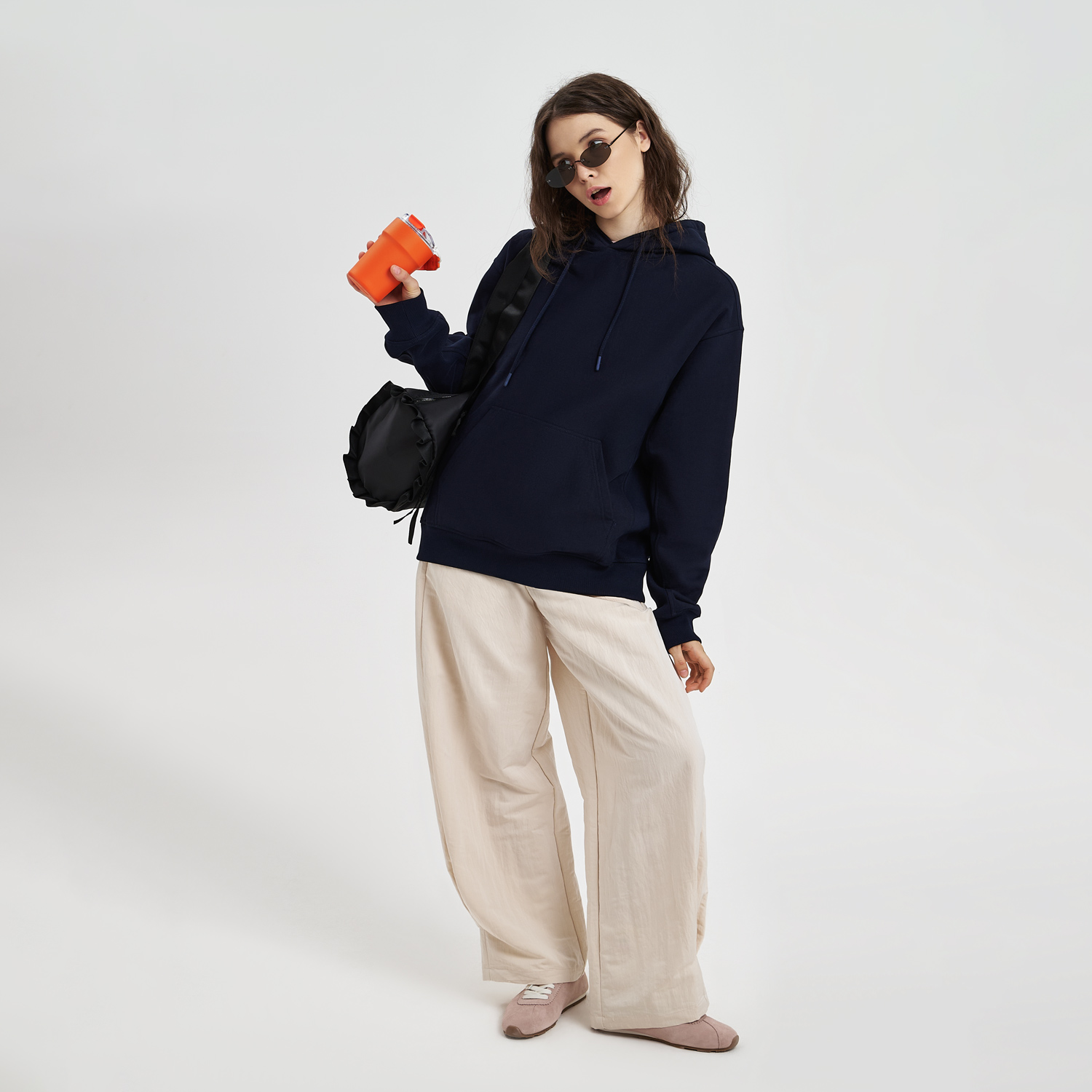 Худи релакс унисекс Адвенче (Adventure), темно-синий, размер 3XL/4XL