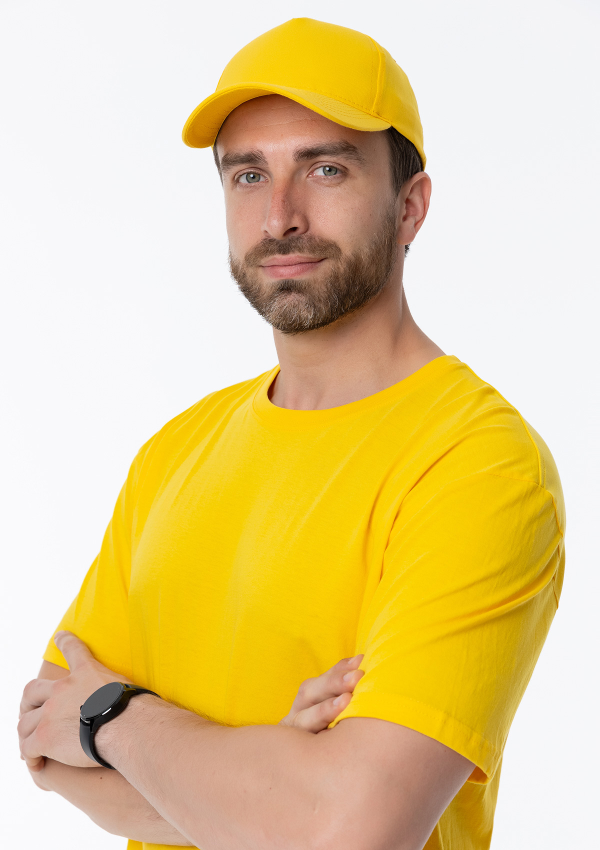 Футболка унисекс без бокового шва STAN хлопок 160, 02, Жёлтый,  (12/1)  (48/M)