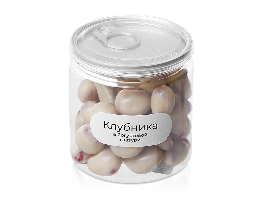 Клубника в йогуртовой глазури Glazura, 140 гр с логотипом Eat&Bite | Print Logo