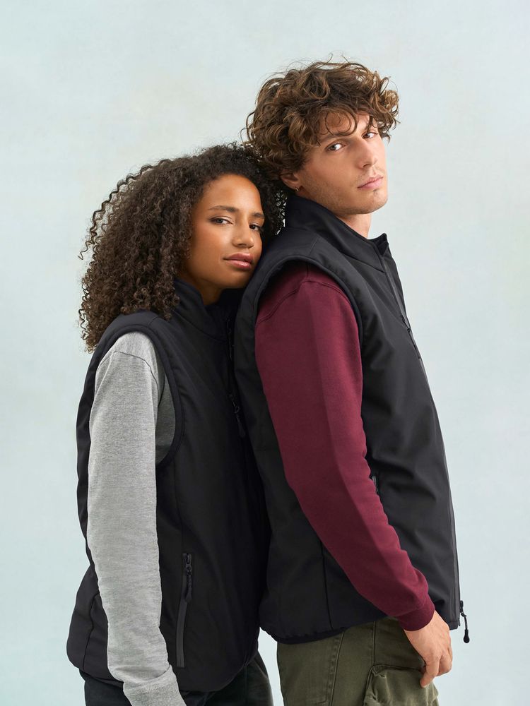 Жилет софтшелл унисекс Falcon BW, красный, размер 4XL